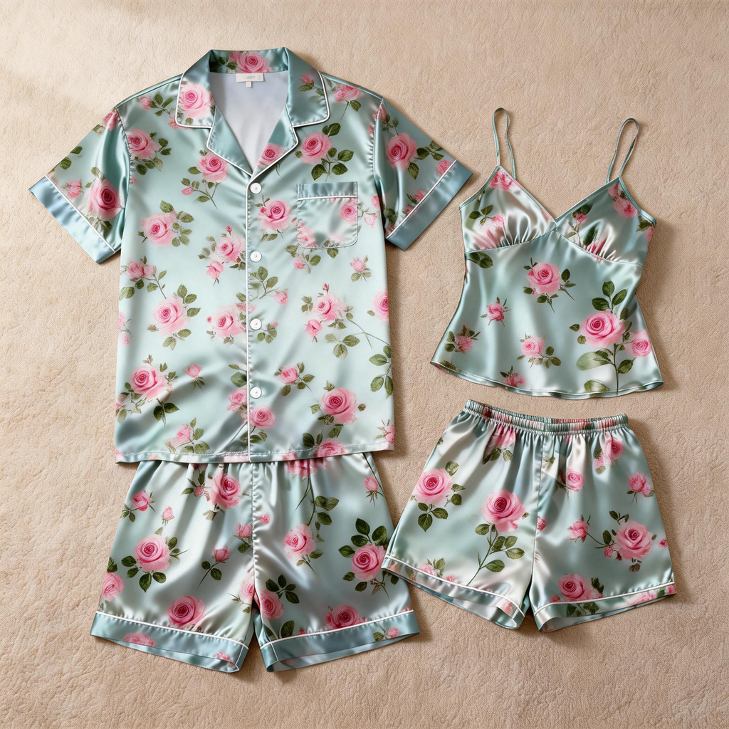 Elegance and Comfort: Satin Pajamas Set for Men