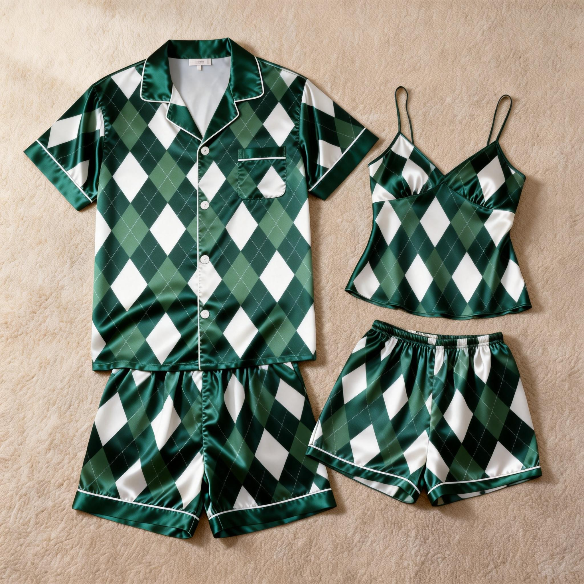 Classic Couple Sleepwear in Smooth Satin