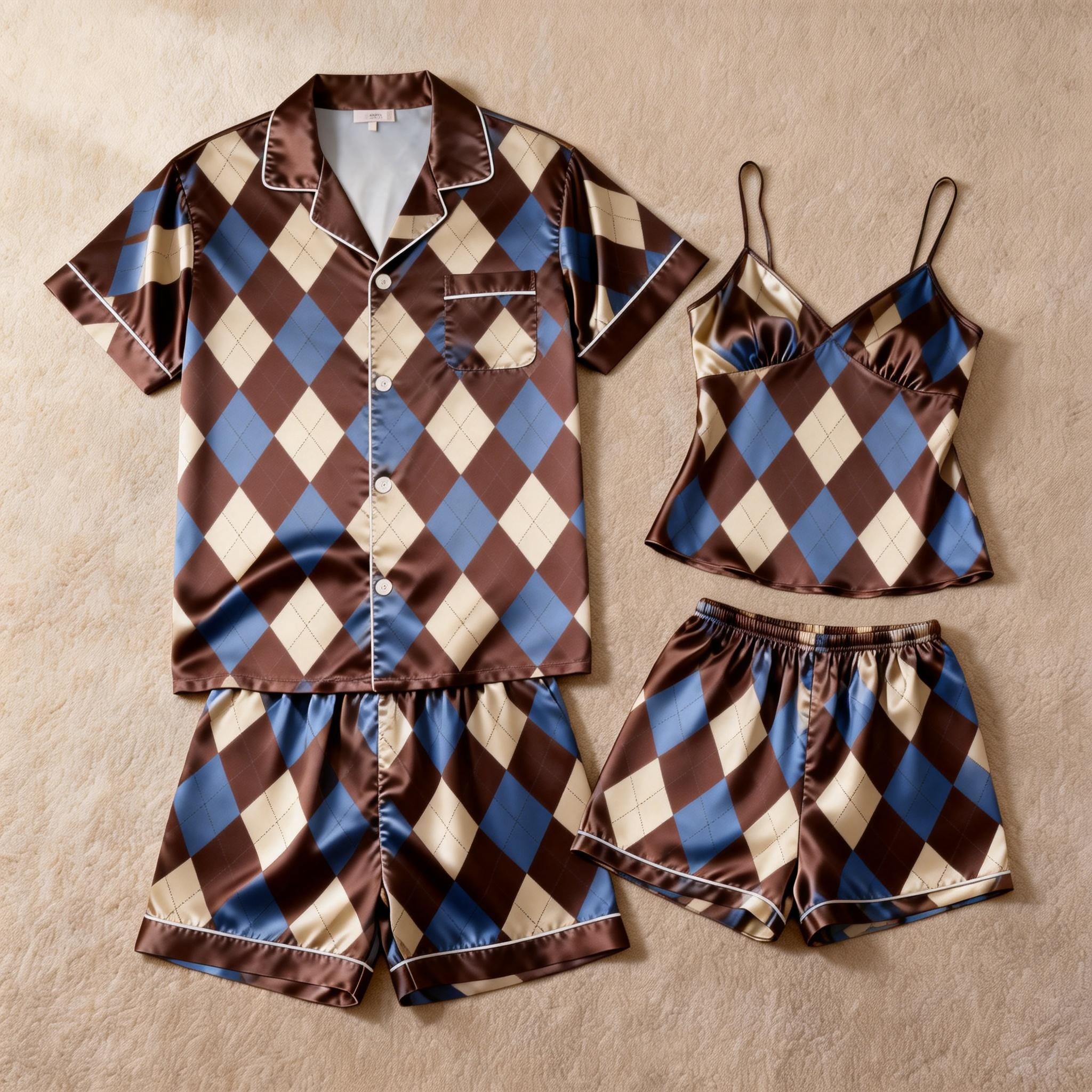 Stay Cool with Short Satin Pajamas for Men