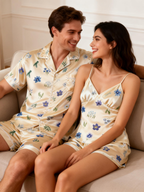 Matching Outfits for Bed: Satin Pajamas Set