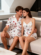 Comfortable Satin Short Pajamas for Summer Nights
