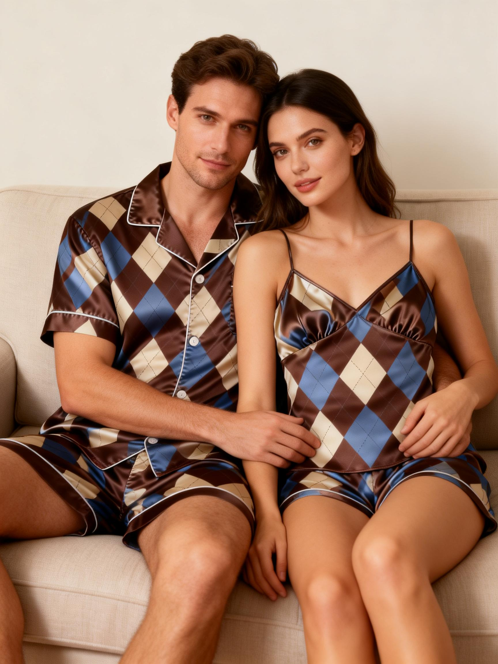Stay Cool with Short Satin Pajamas for Men