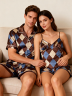 Stay Cool with Short Satin Pajamas for Men