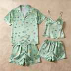 Romantic Silky Satin Pajamas for Two ¨C Short & Comfortable