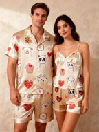 Coordinating Satin PJs for Couples ¨C Summer Sleepwear