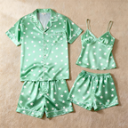 Matching Silky Satin Sleep Shorts for Couples