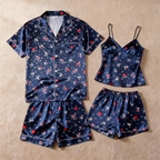 Romantic Silky Sleepwear for Couples ¨C Satin Pajama Set