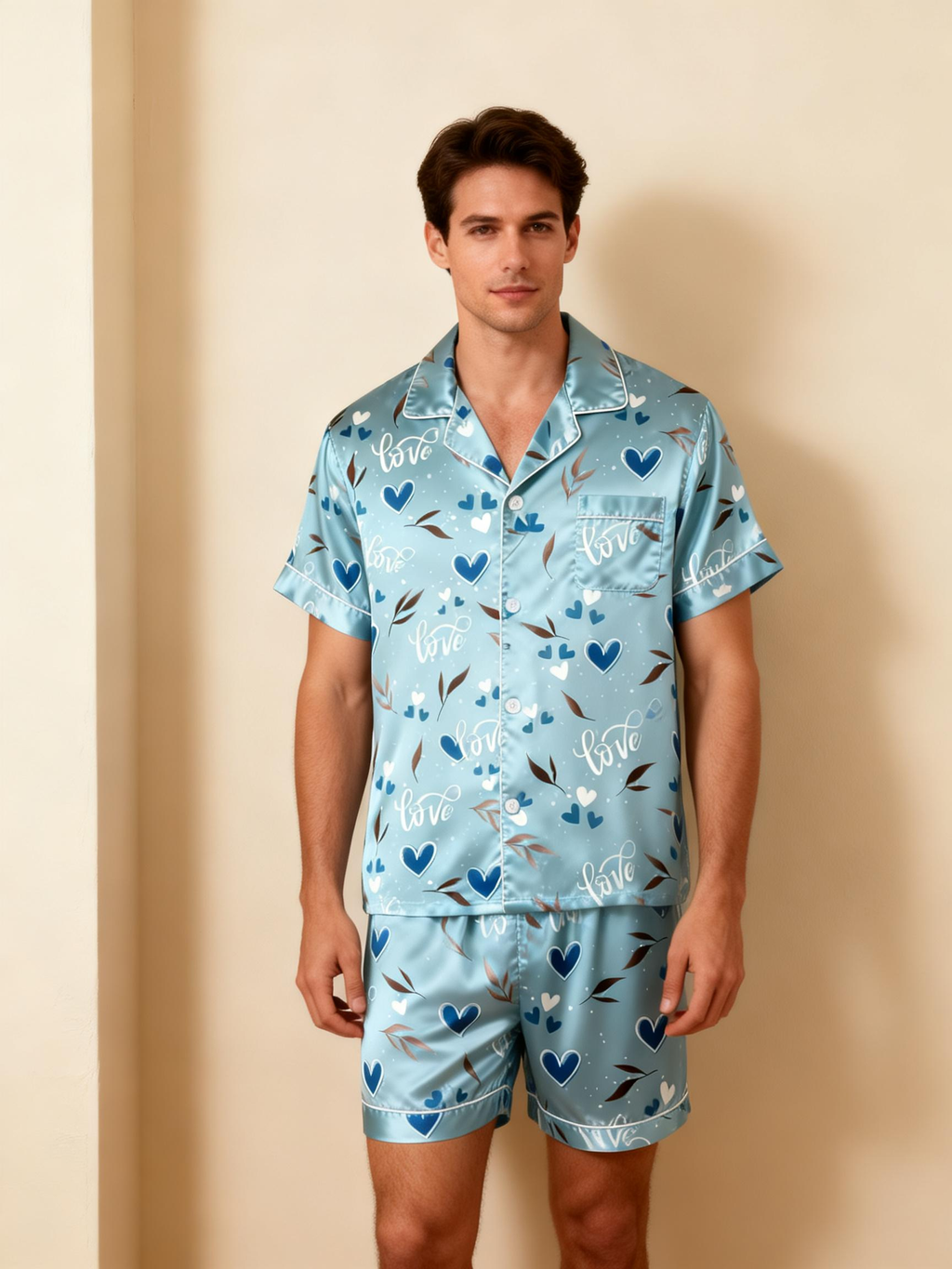 Silky Satin Sleep Set for Couples ¨C Perfect for Warm Nights