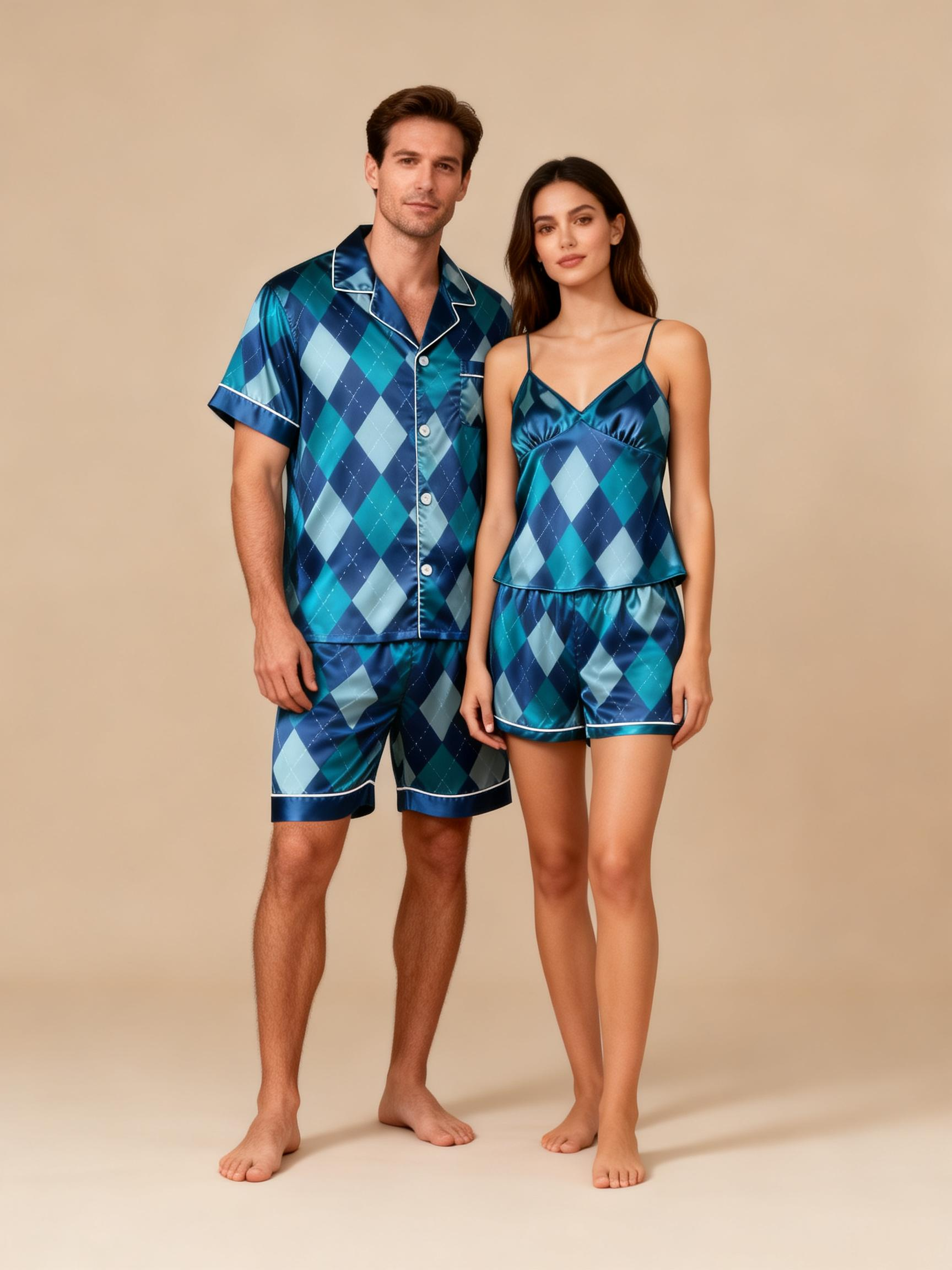 Cozy Nights Ahead with Men Satin Pajamas