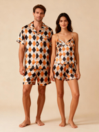 Timeless Men Pajamas in Glossy Satin Fabric