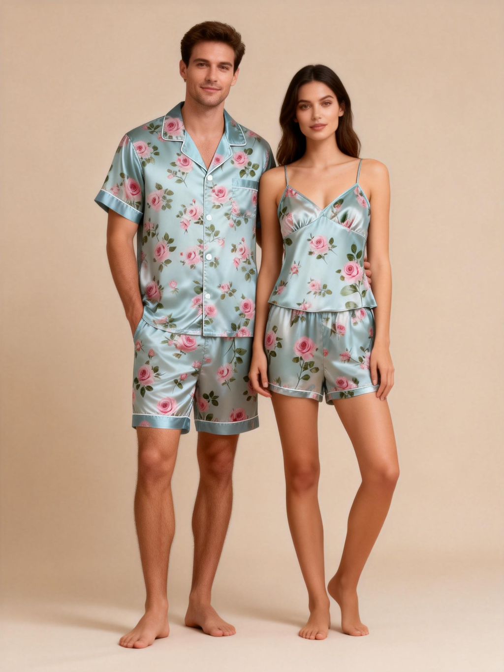 Elegance and Comfort: Satin Pajamas Set for Men