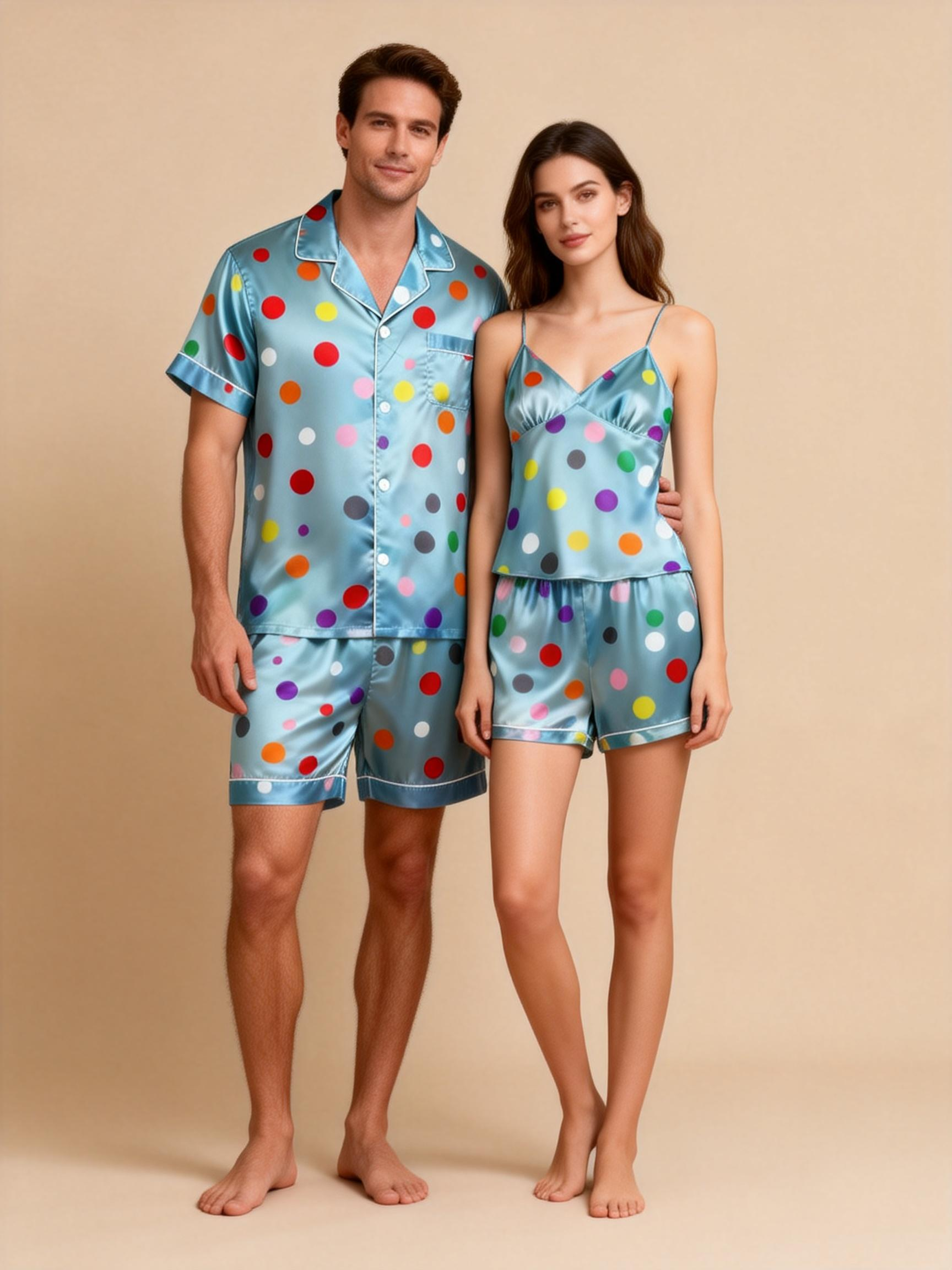 Share the Comfort: Women Satin Pajamas Set