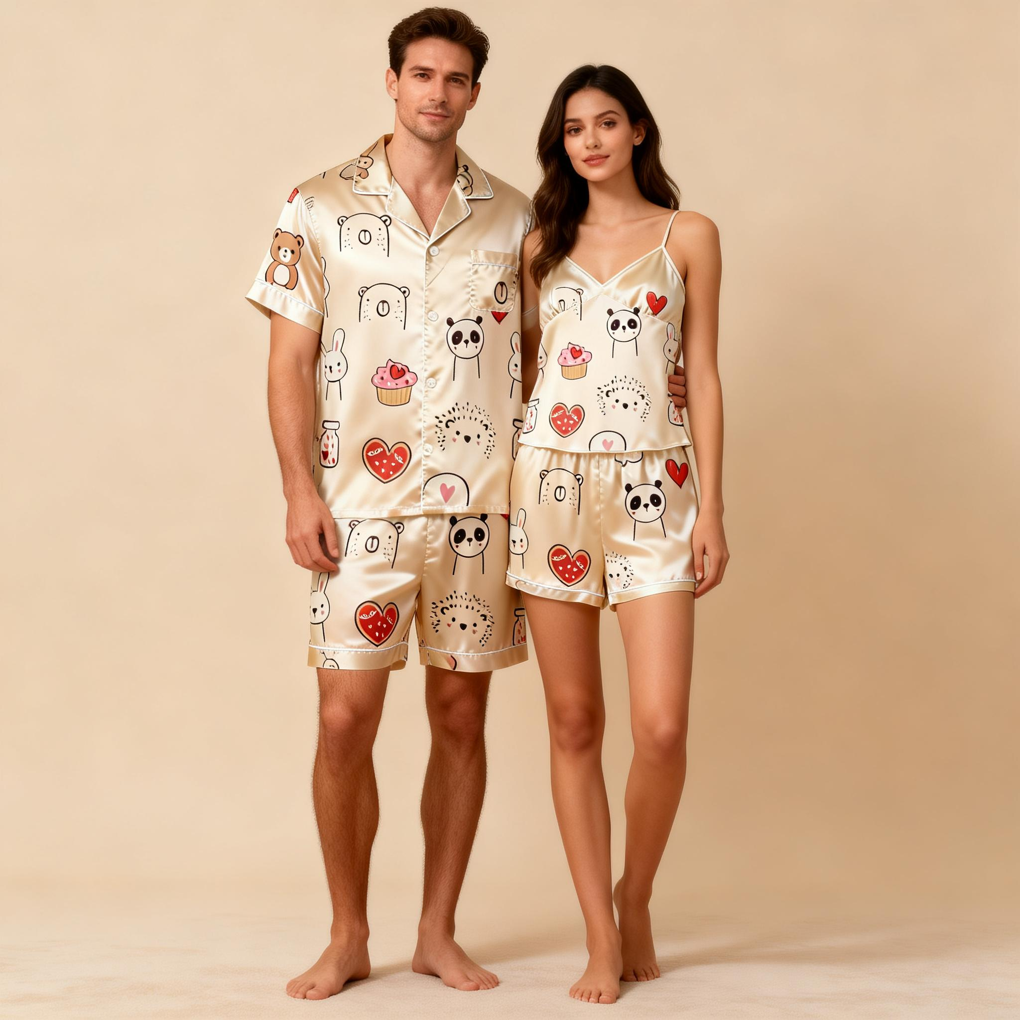 Silky Satin Pajama Set ¨C Perfect Couple Gift Idea