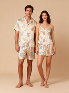 Premium Satin Fabric Women Pajamas Short Set