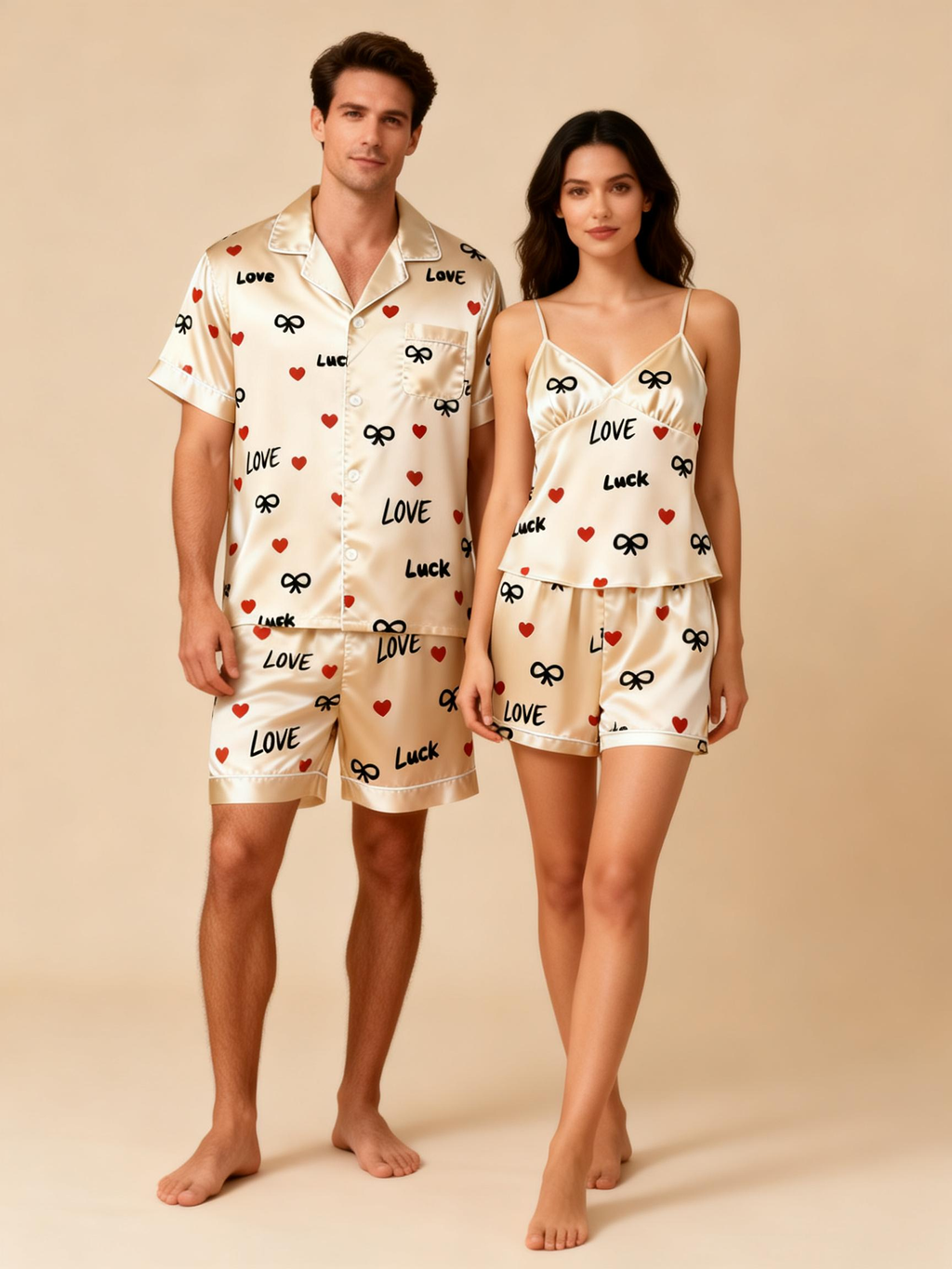 Fashionable Bedtime Attire: Satin Pajamas for Women
