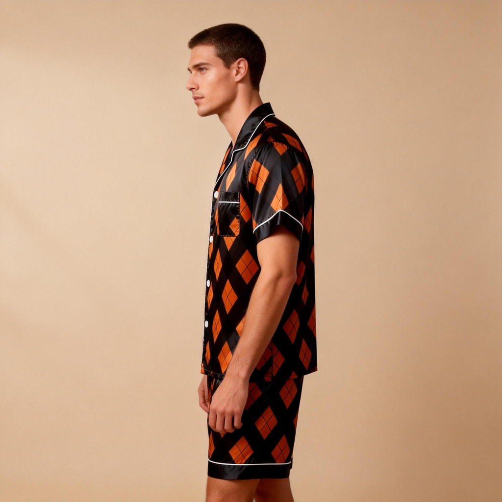 Best-Selling Men Classic Satin Pajamas