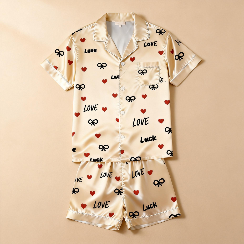 Fashionable Bedtime Attire: Satin Pajamas for Women