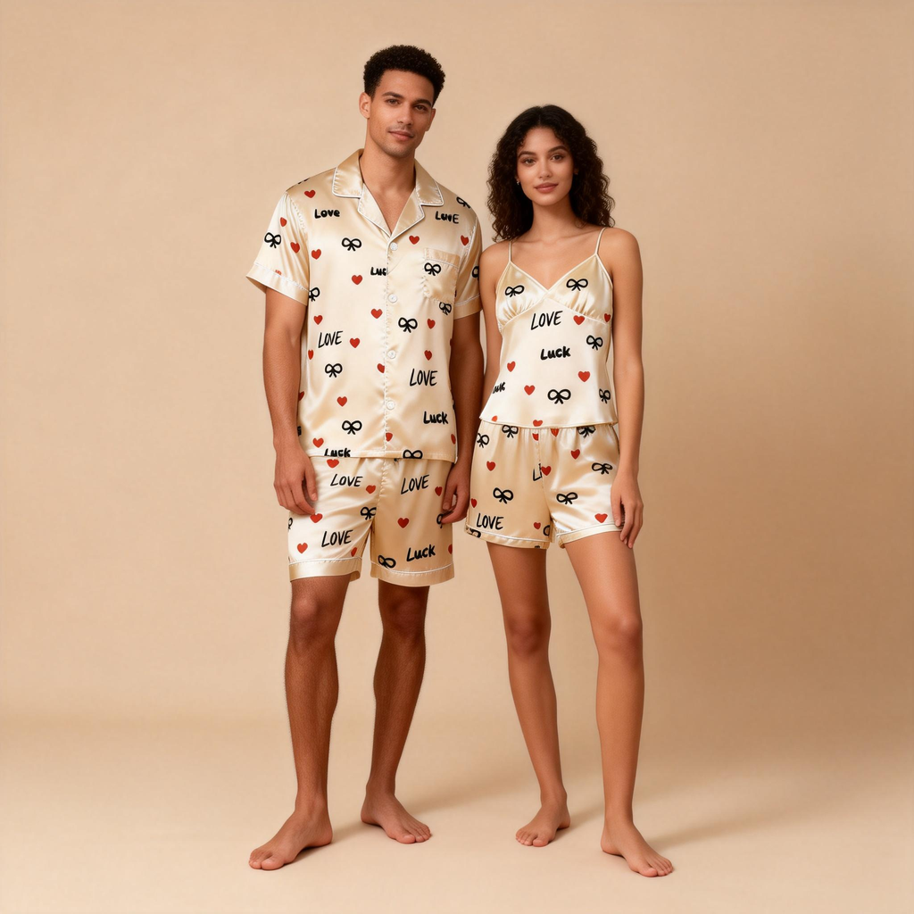 Fashionable Bedtime Attire: Satin Pajamas for Women