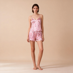 Breathable Short Satin Pajamas for Women