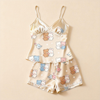 Premium Satin Fabric Women Pajamas Short Set