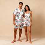 Lightweight Satin Pajamas for Couple