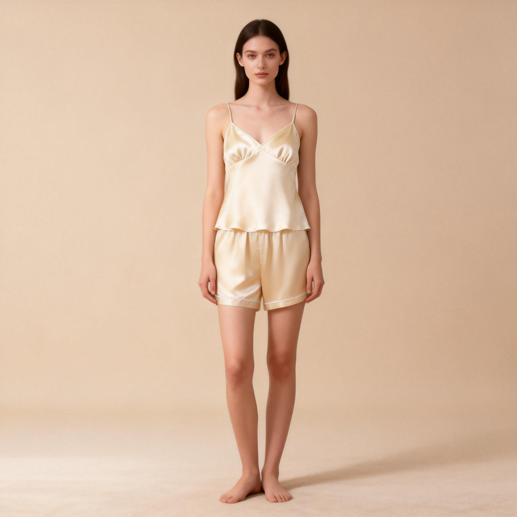 Relaxing Sleepwear: Satin Short Pajamas for Women