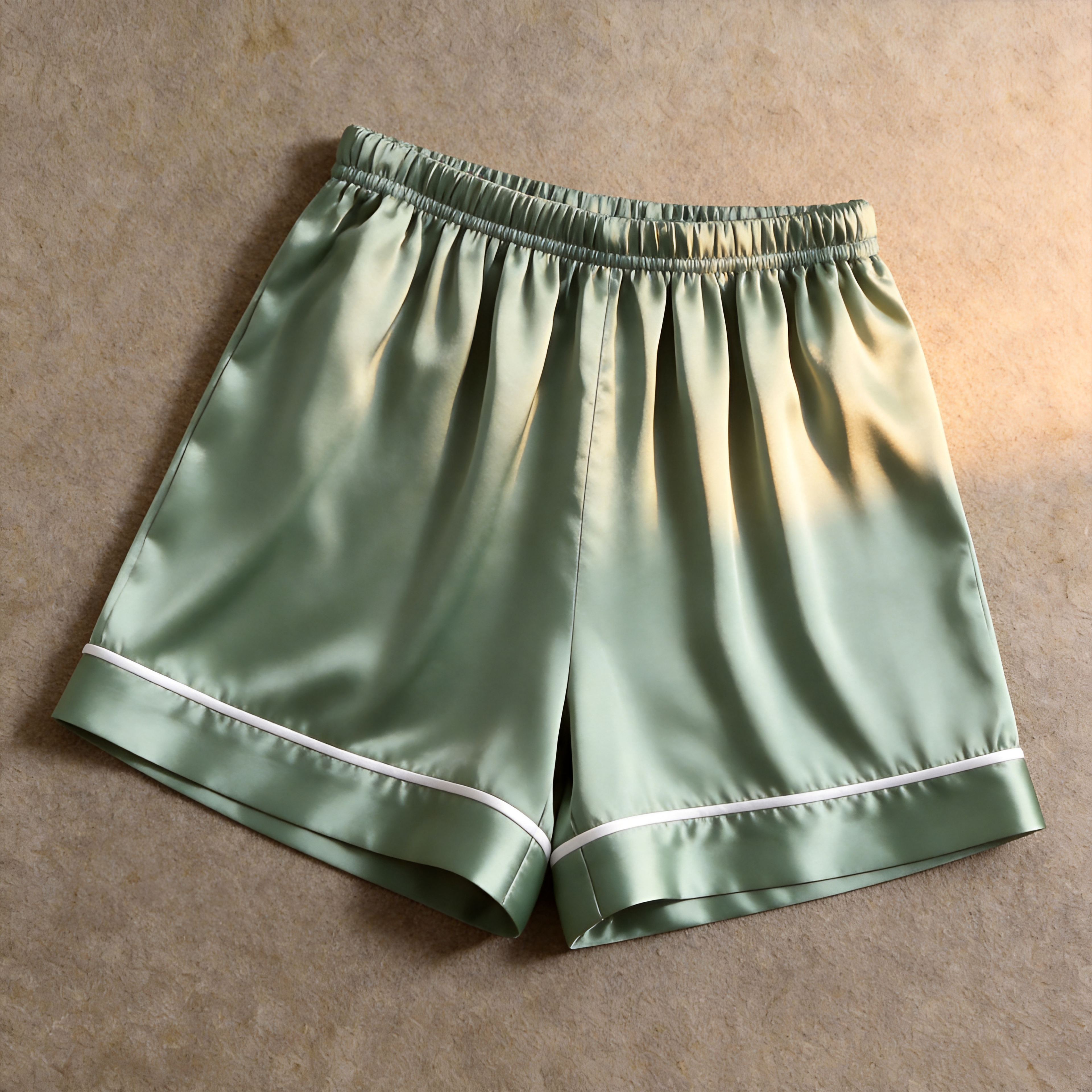Solid Warm Espresso Satin 3-Piece Sleepwear Set for Women - Robe, Camisole & Shorts