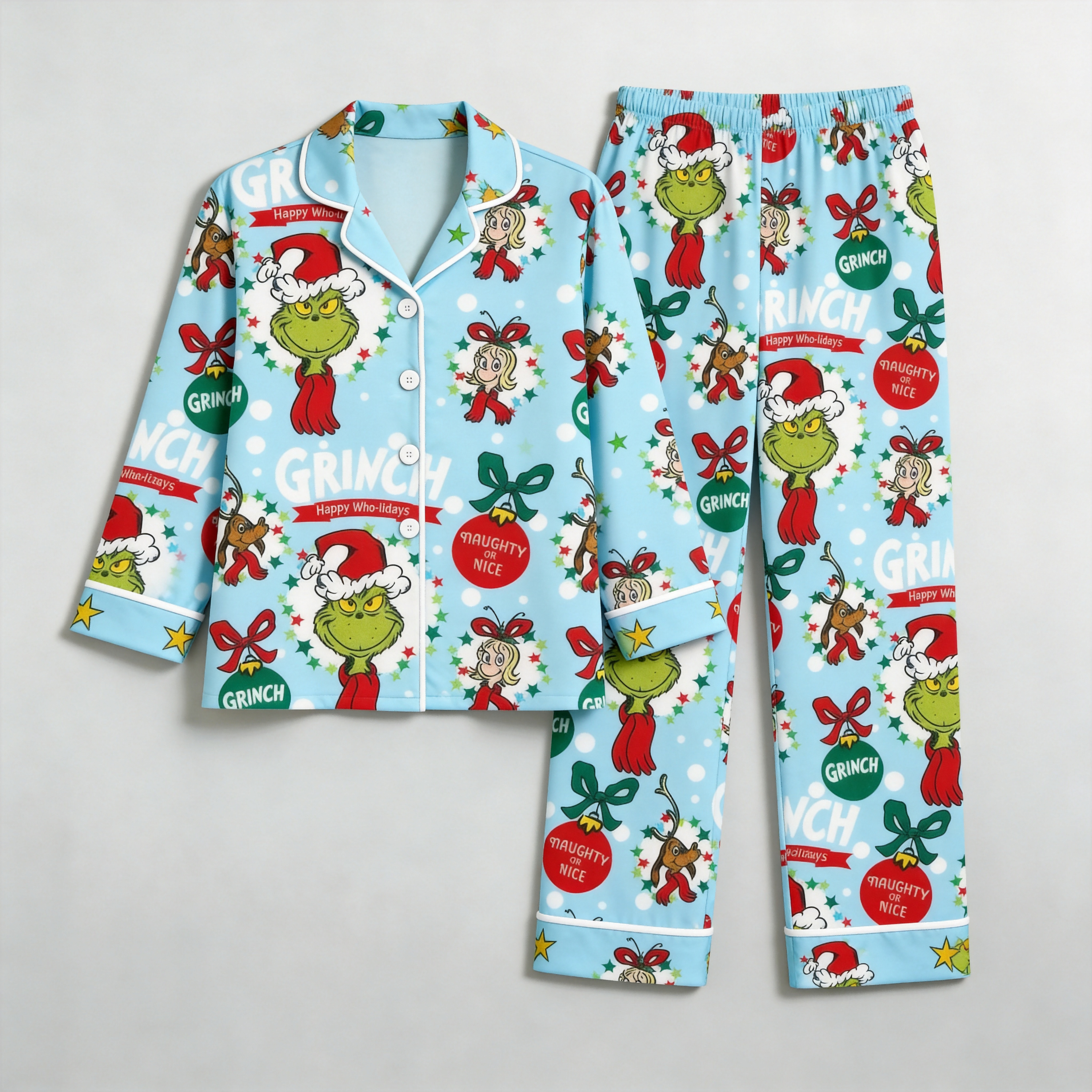 Classic Premium Cotton Matching Family Pajama Set