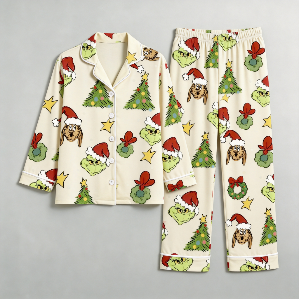 Classic Button-Down Cotton Matching Family Pajamas
