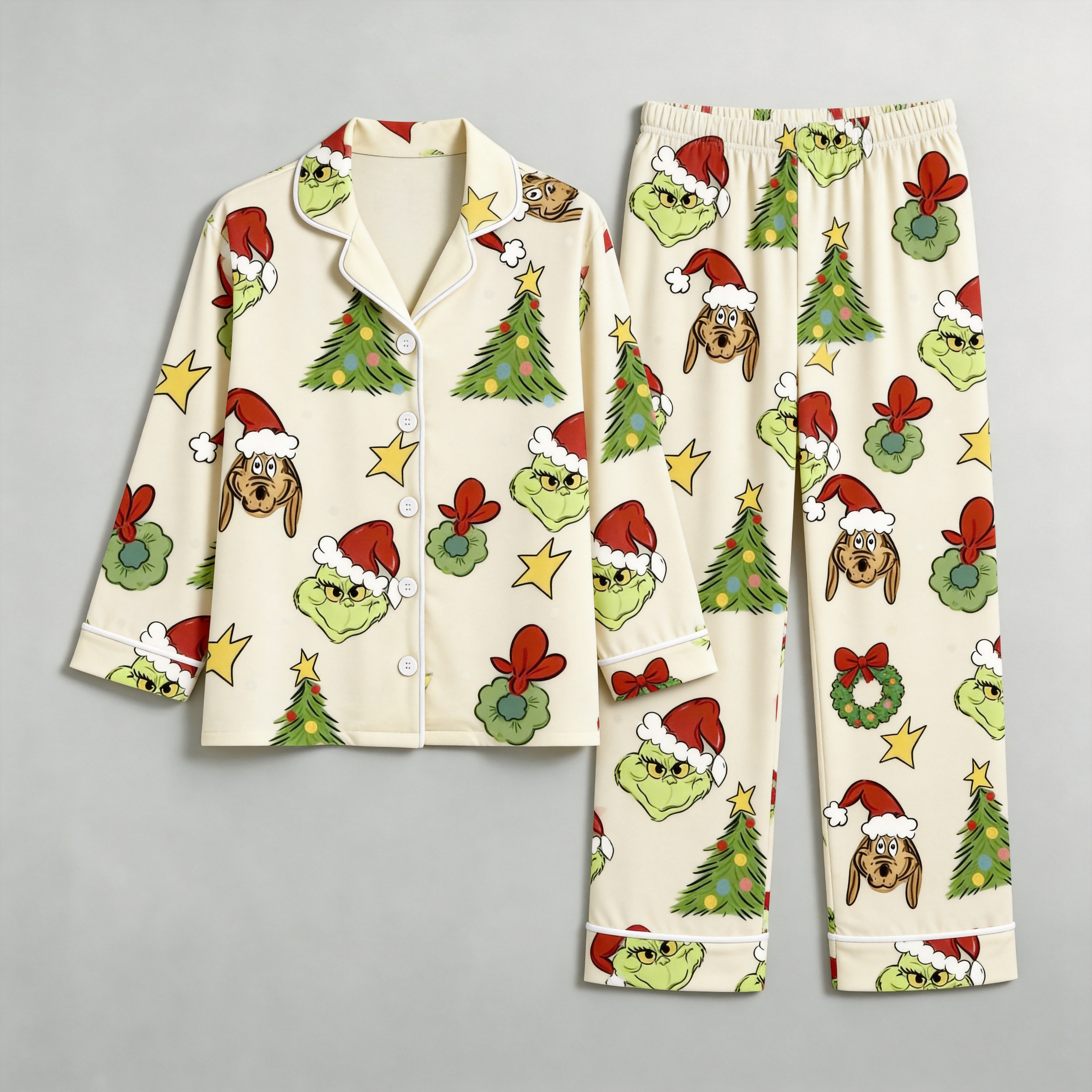 Classic Button-Down Cotton Matching Family Pajamas