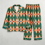 Christmas Joy Button-Down Cotton Matching Family Pajamas