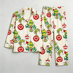 Premium Piping Button-Down Family Matching PJs