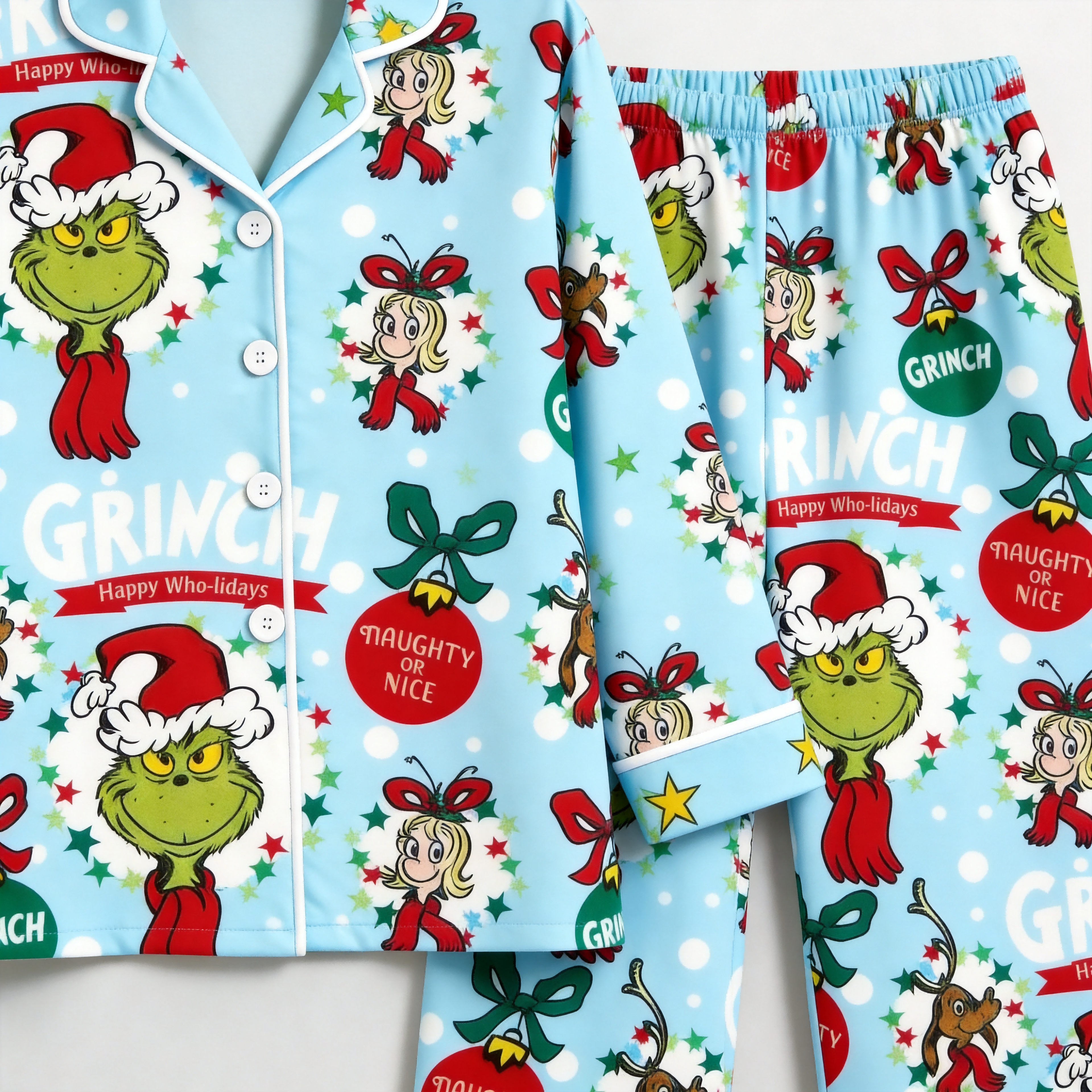 Classic Premium Cotton Matching Family Pajama Set