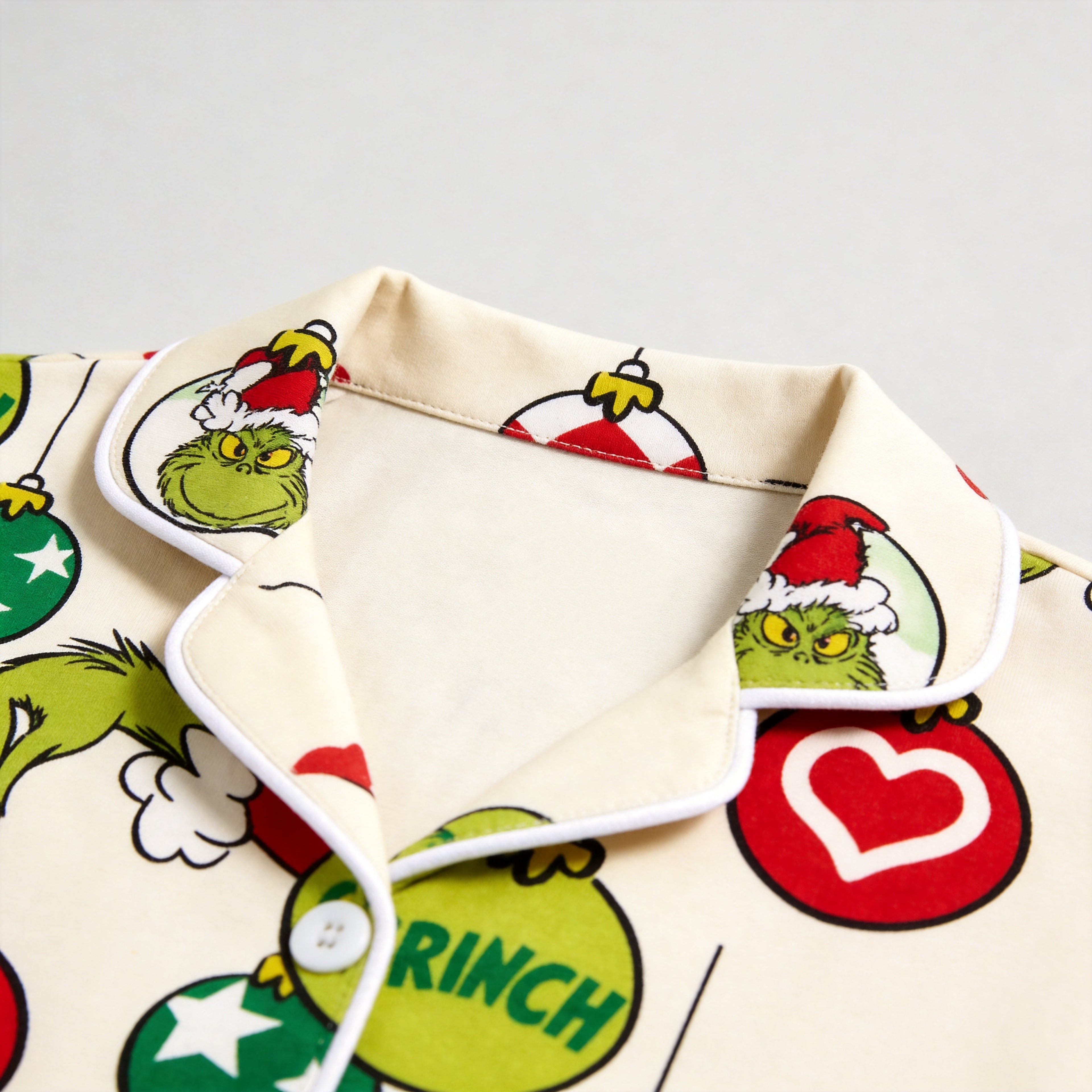 Premium Piping Button-Down Family Matching PJs