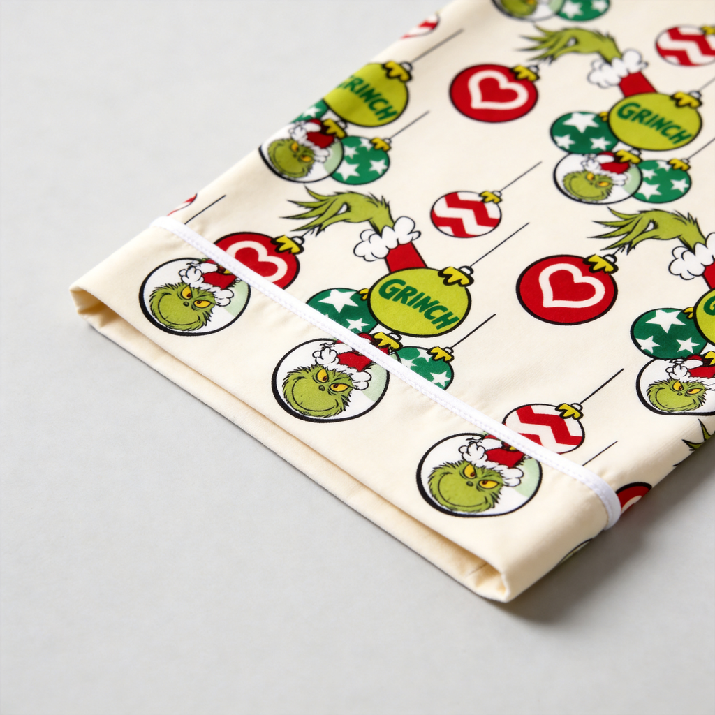 Premium Piping Button-Down Family Matching PJs