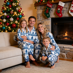 Picture-Perfect Button-Front Cotton Family Pajama Set