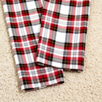Holiday Family Red Plaid Button-Front Matching Pajamas Set