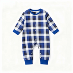 Matching Holiday Pajamas for Whole Family – Festive Button-Neck Set