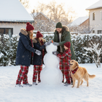 Christmas Family Button-Up Red Plaid Pajamas Set