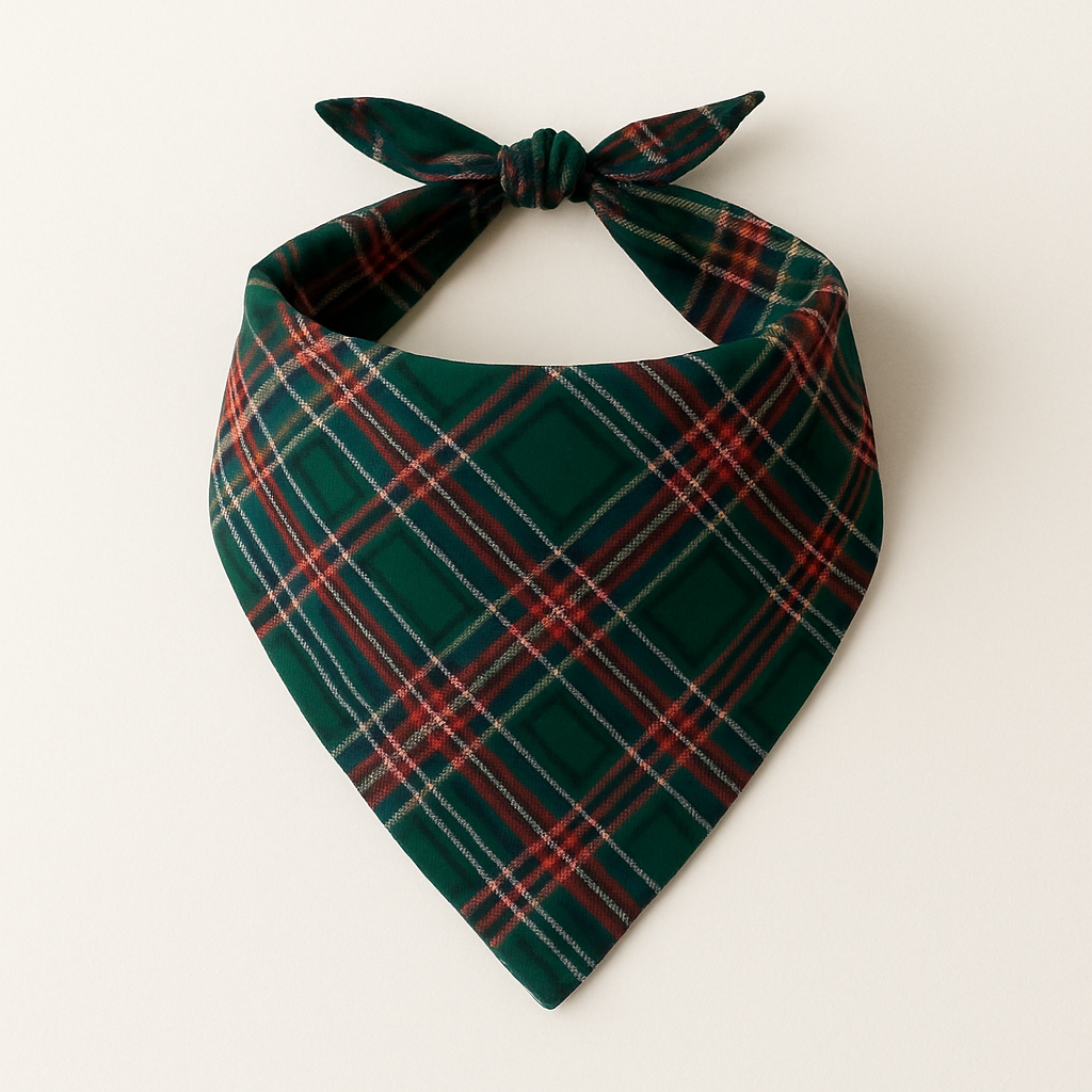 Couple Green Red Plaid Button-Front Pajamas Sets